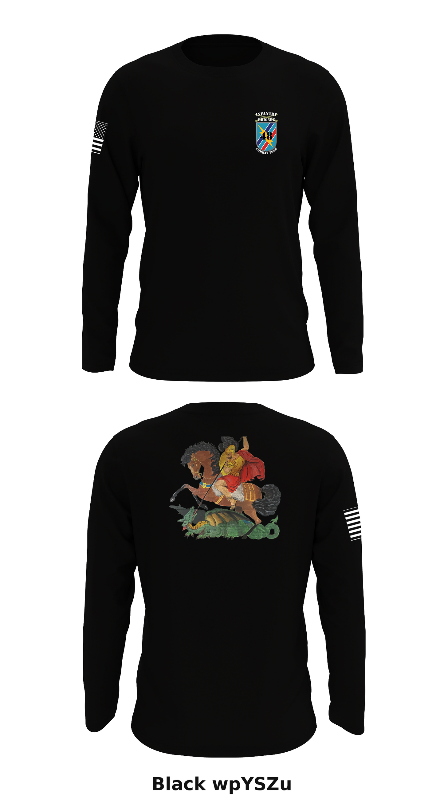 1-121st IN REGIMENT Store 1 Core Men's LS Performance Tee - wpYSZu
