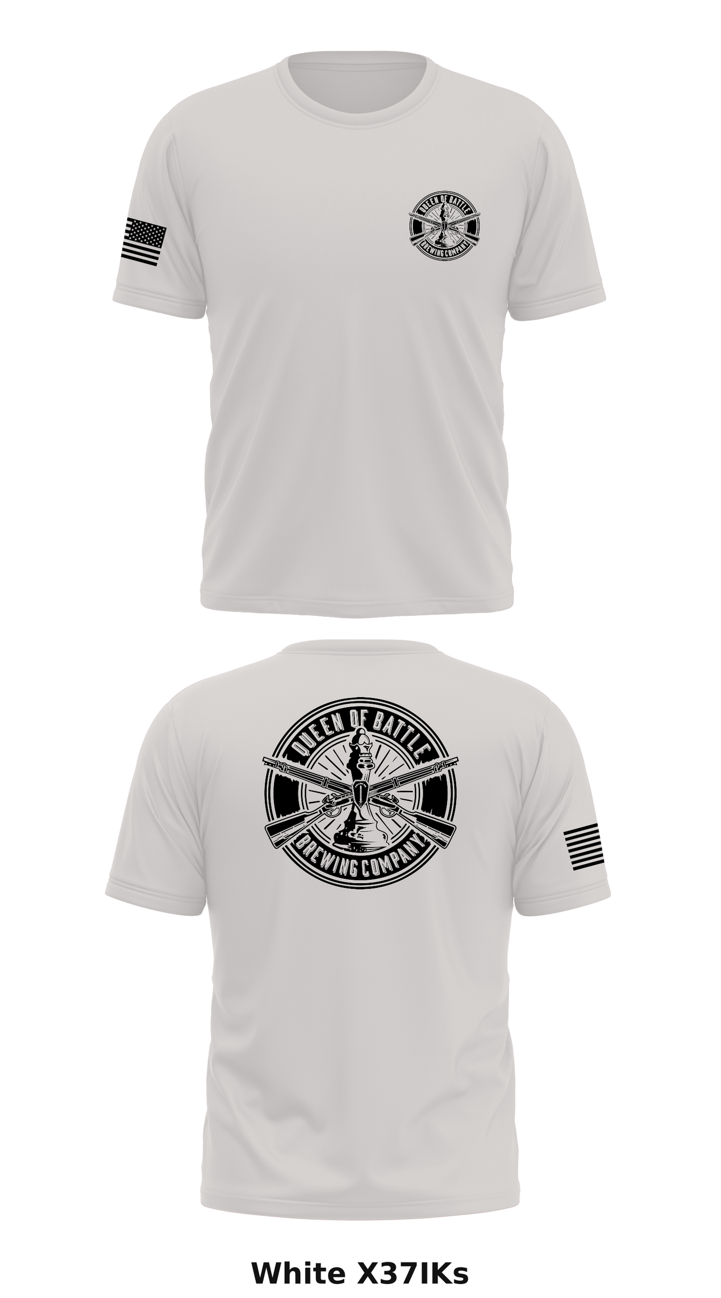 Queen of Battle Brewing Company Store 1 Core Men's SS Performance Tee - X37IKs