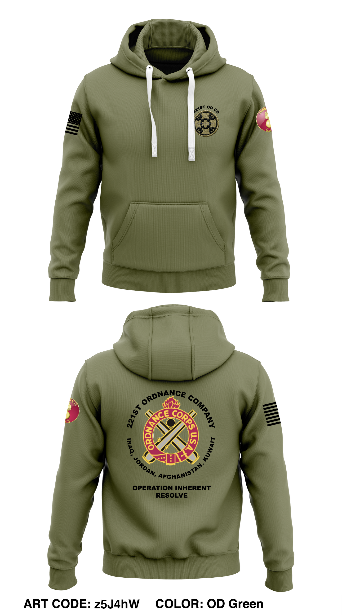 221st Ordnance Company  Store 1  Core Men's Hooded Performance Sweatshirt - z5J4hW