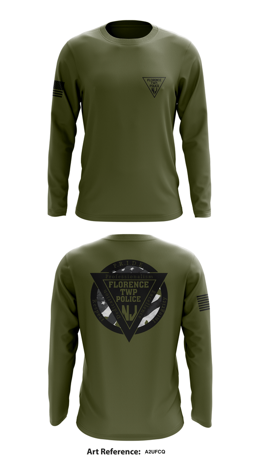 Florence Twp Police Dept Store 1 Core Men's LS Performance Tee - a2ufcq