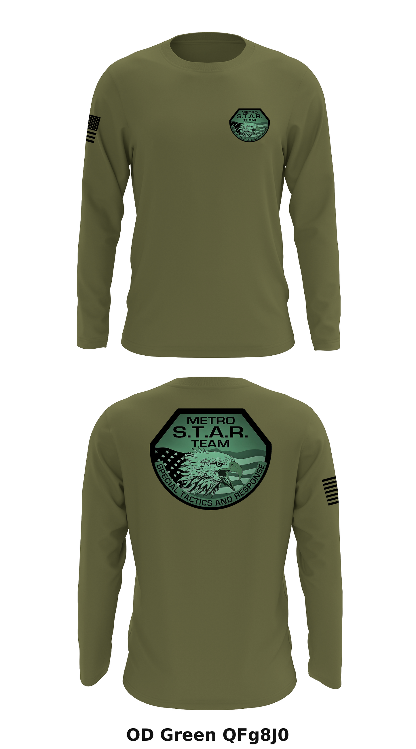 Metro Star Sniper 1 Store 1 Core Men's LS Performance Tee - QFg8J0