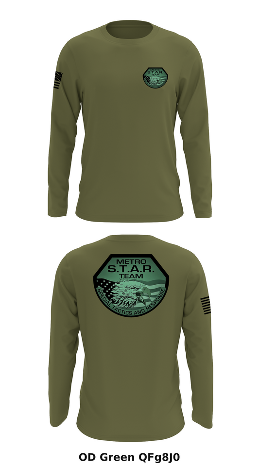 Metro Star Sniper 1 Store 1 Core Men's LS Performance Tee - QFg8J0