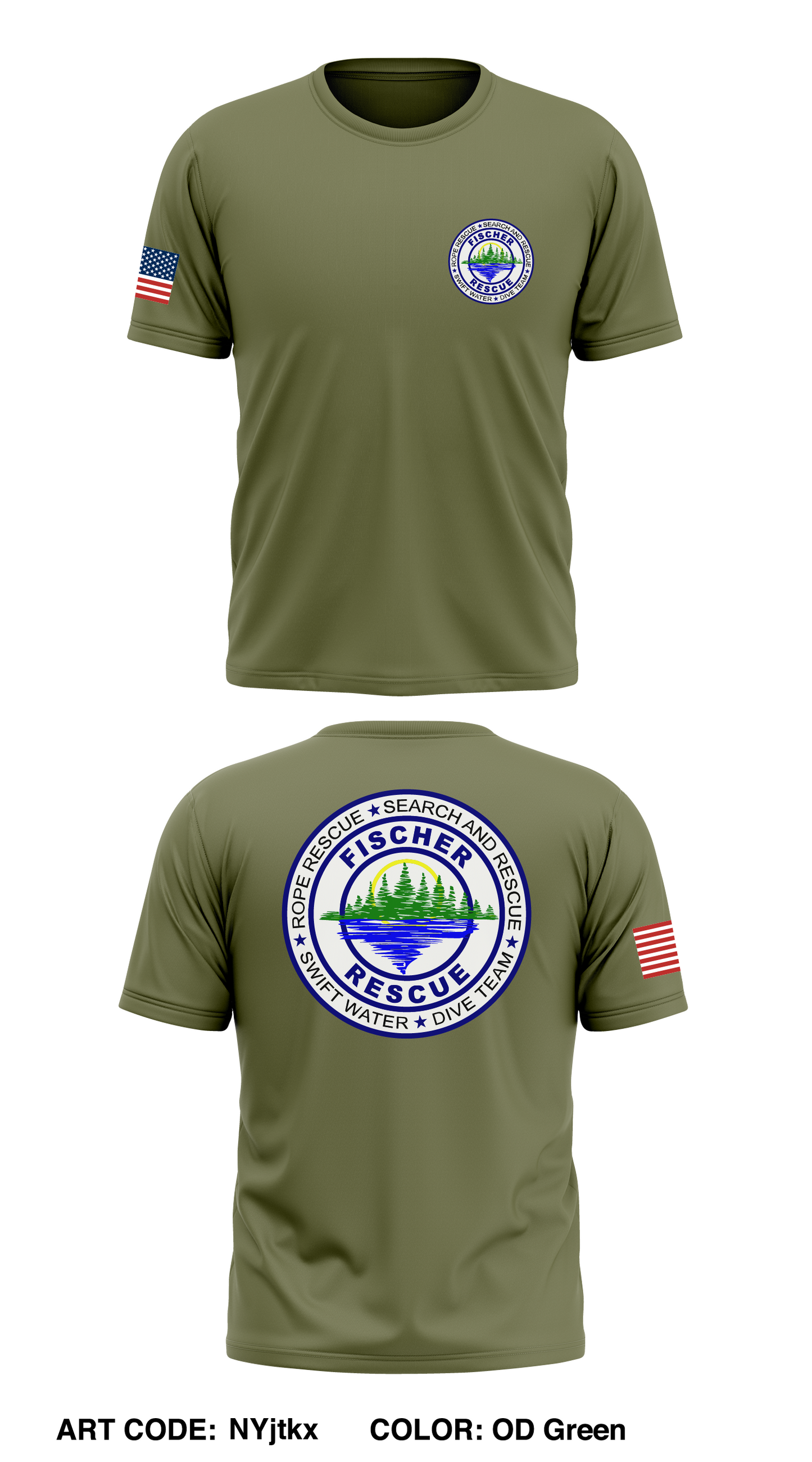 FISCHER RESCUE Store 1 Core Men's SS Performance Tee - NYjtkx