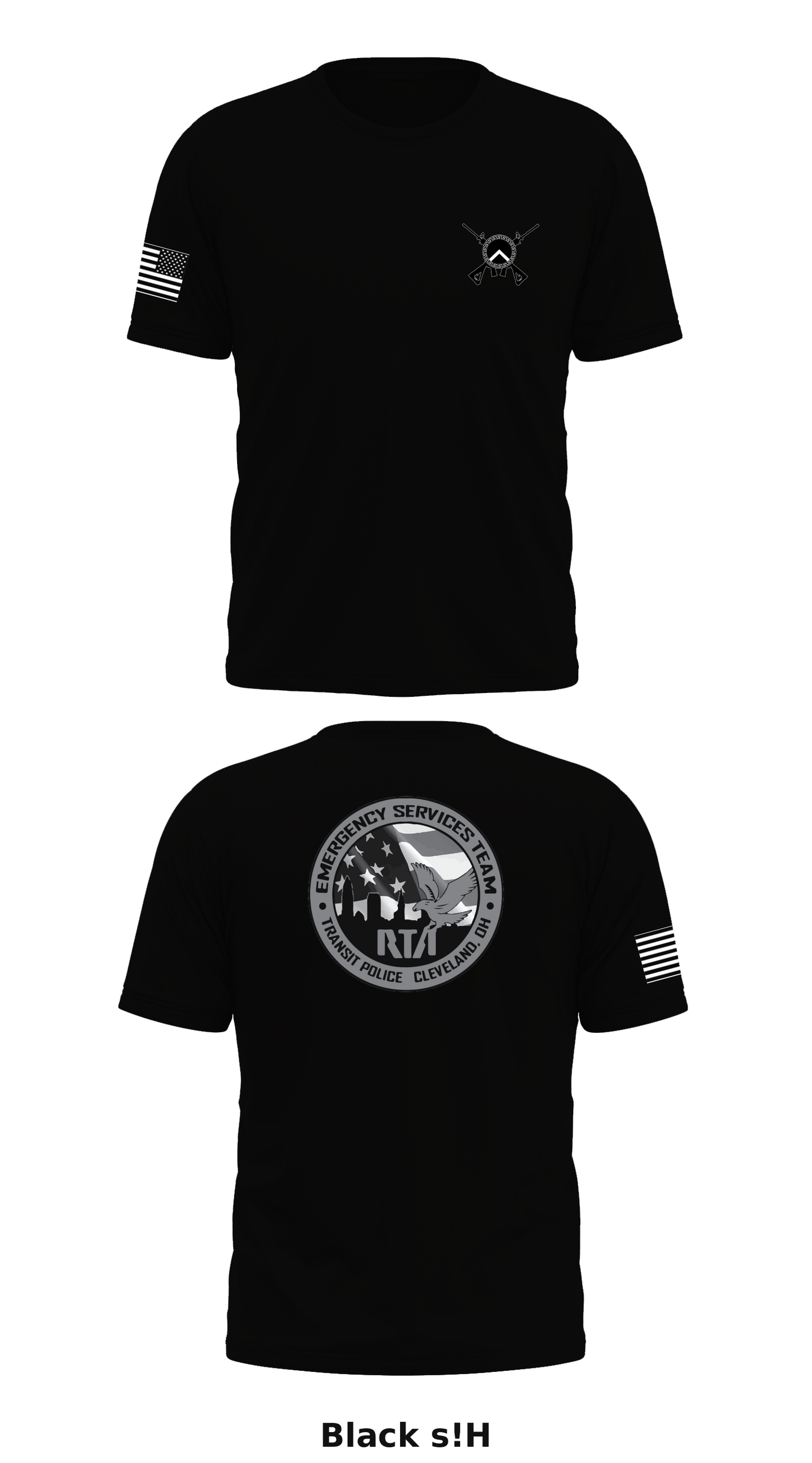 GCRTA Emergency Service Team (EST) Store 1 Core Men's SS Performance Tee - s!H