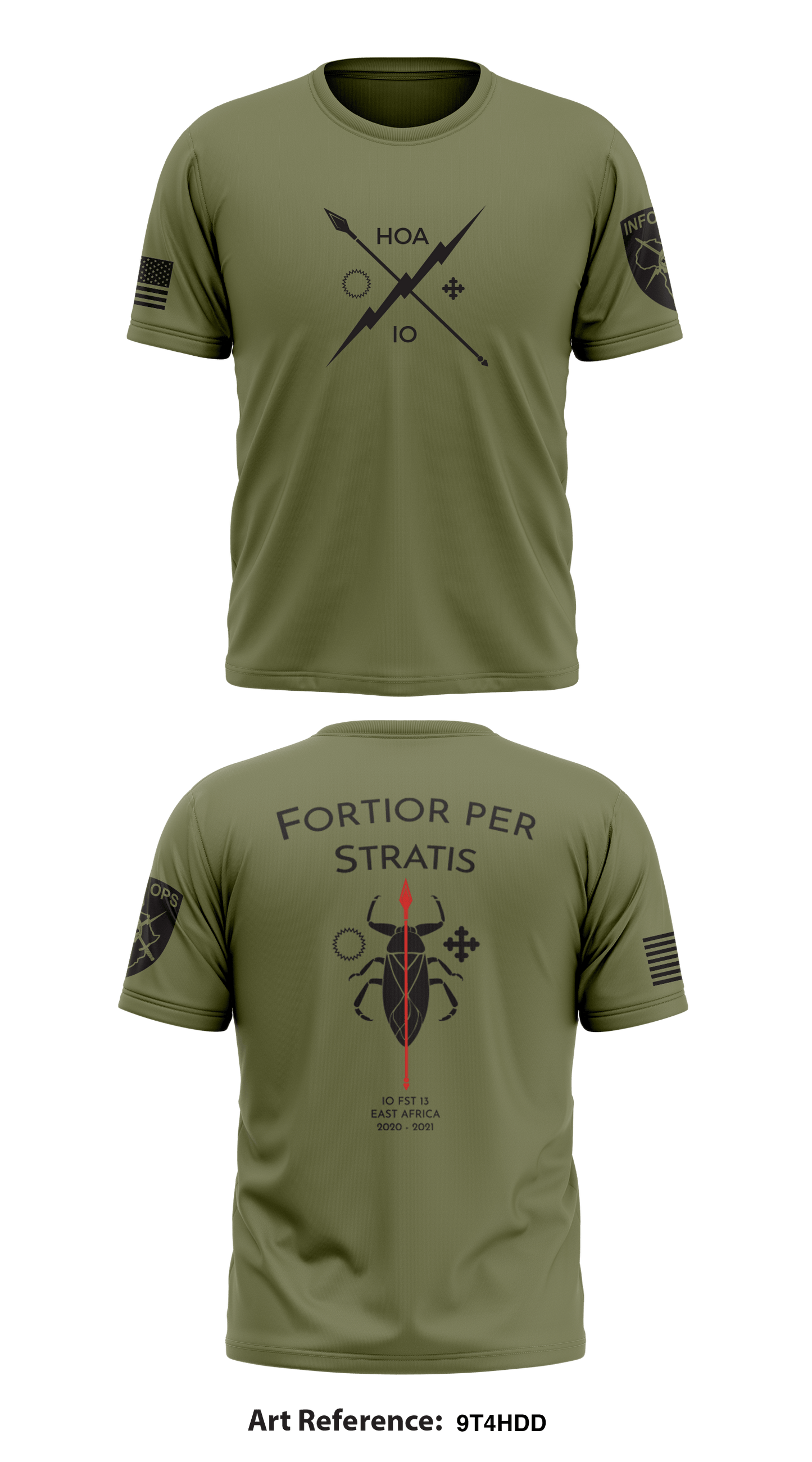 Combined Joint Task Force Horn of Africa Information Operations Cell Store 1 Core Men's SS Performance Tee - 9t4Hdd