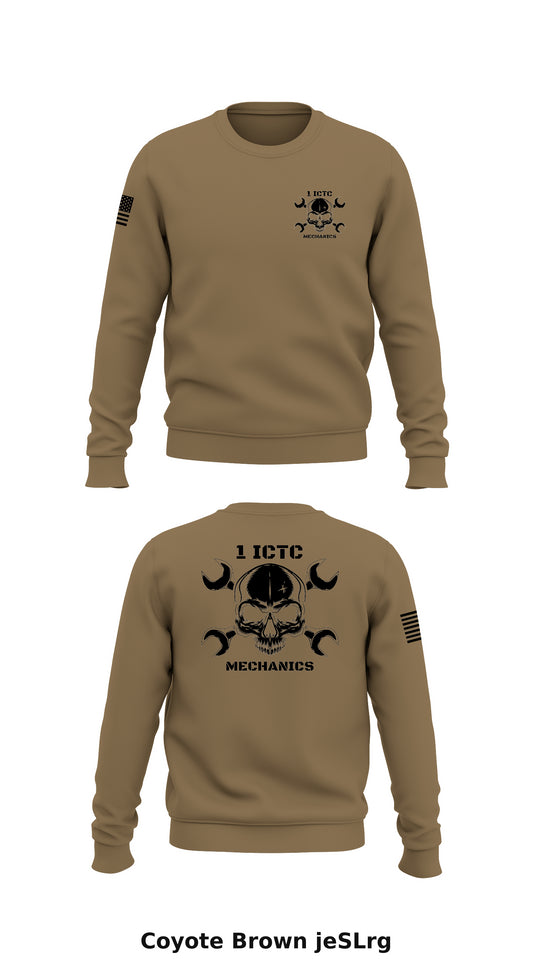 1 ICTC Store 1 Core Men's Crewneck Performance Sweatshirt - jeSLrg