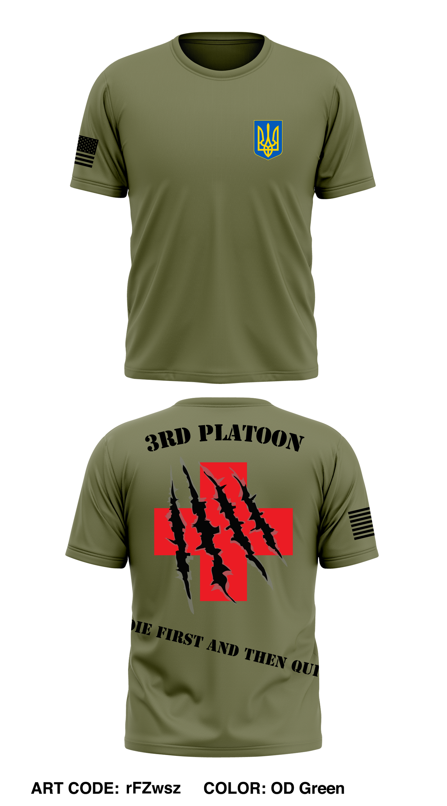 2Med BN 3rd platoon Store 1 Core Men's SS Performance Tee - rFZwsz