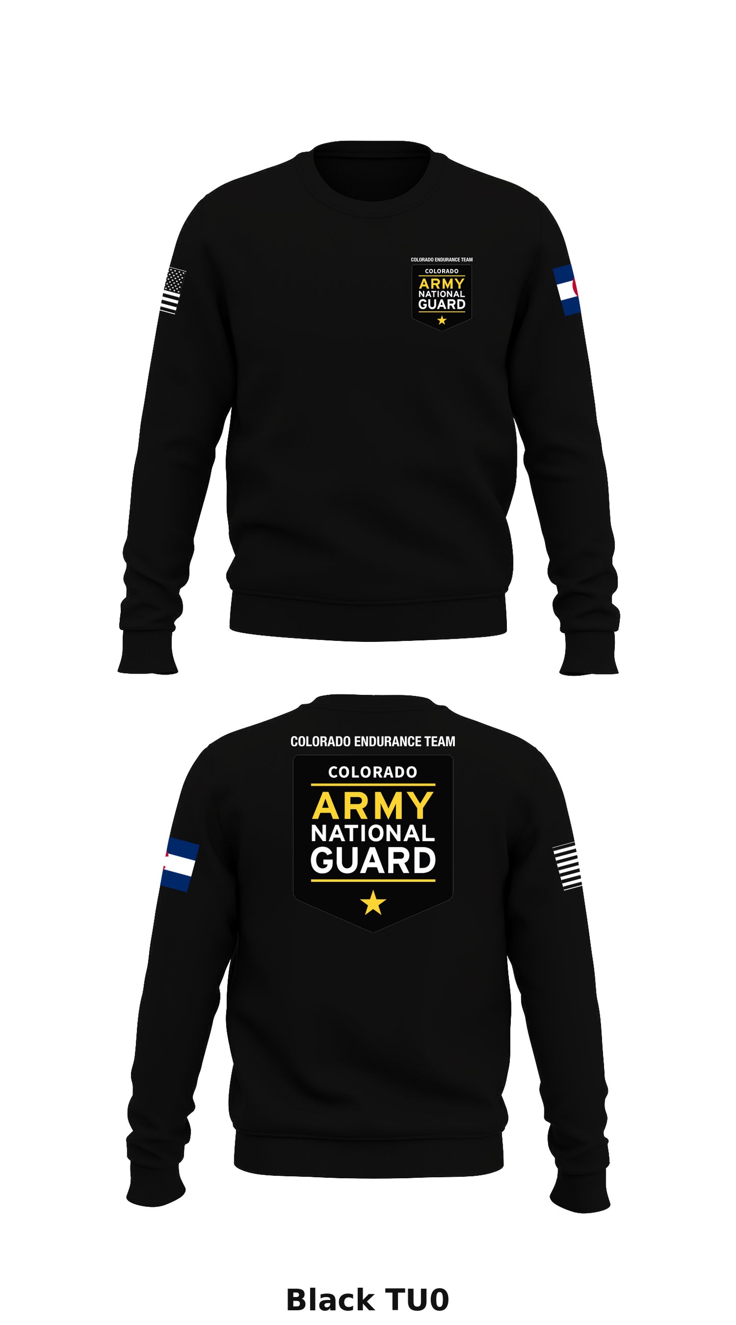 Colorado National Guard Endurance Team Store 1 Core Men's Crewneck Performance Sweatshirt - TU0