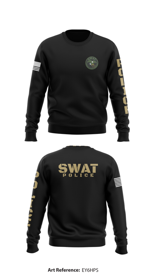 Atlantic County SWAT Store 1 Core Men's Crewneck Performance Sweatshirt - ey6Hps