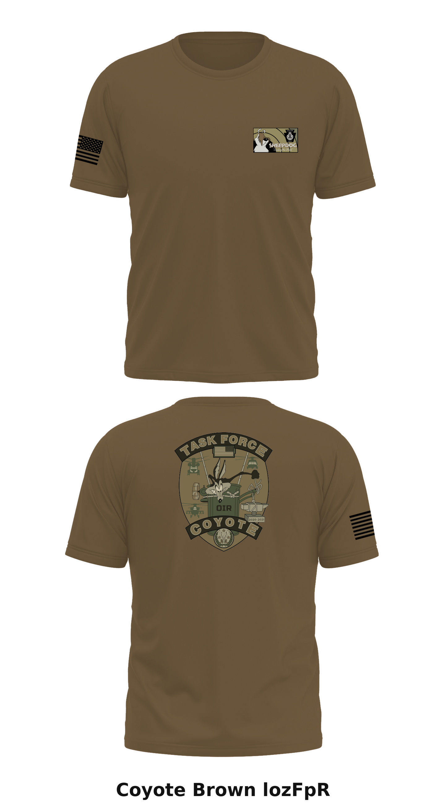 Task Force Coyote Store 1 Core Men's SS Performance Tee - lozFpR