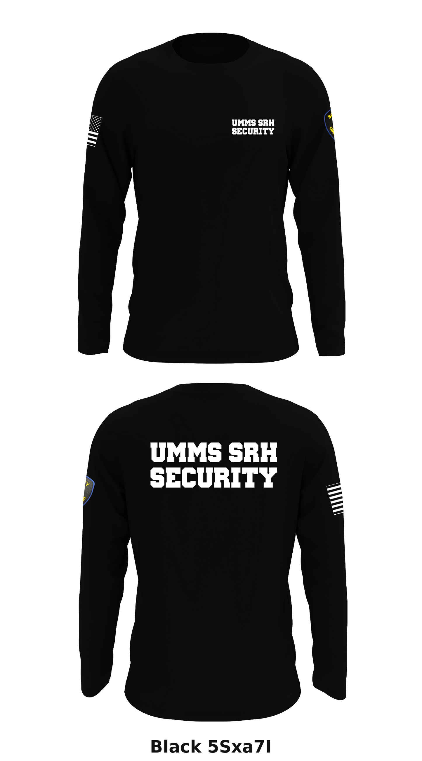 UMMS SRH security  Store 1 Core Men's LS Performance Tee - 5Sxa7I