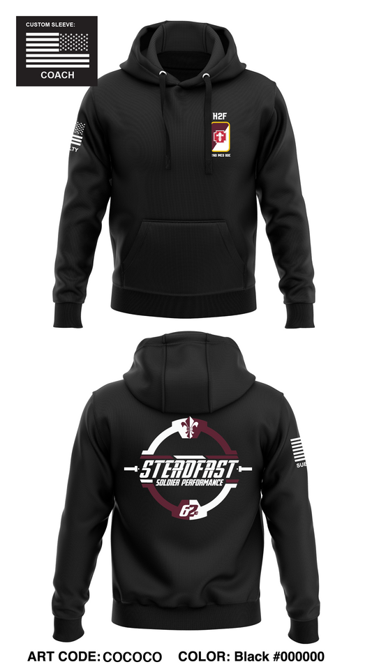 62nd Medical Brigade Store 1  Core Men's Hooded Performance Sweatshirt - COCOCO