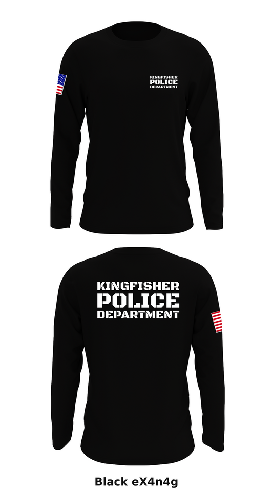 Kingfisher Police Department Store 1 Core Men's LS Performance Tee - eX4n4g