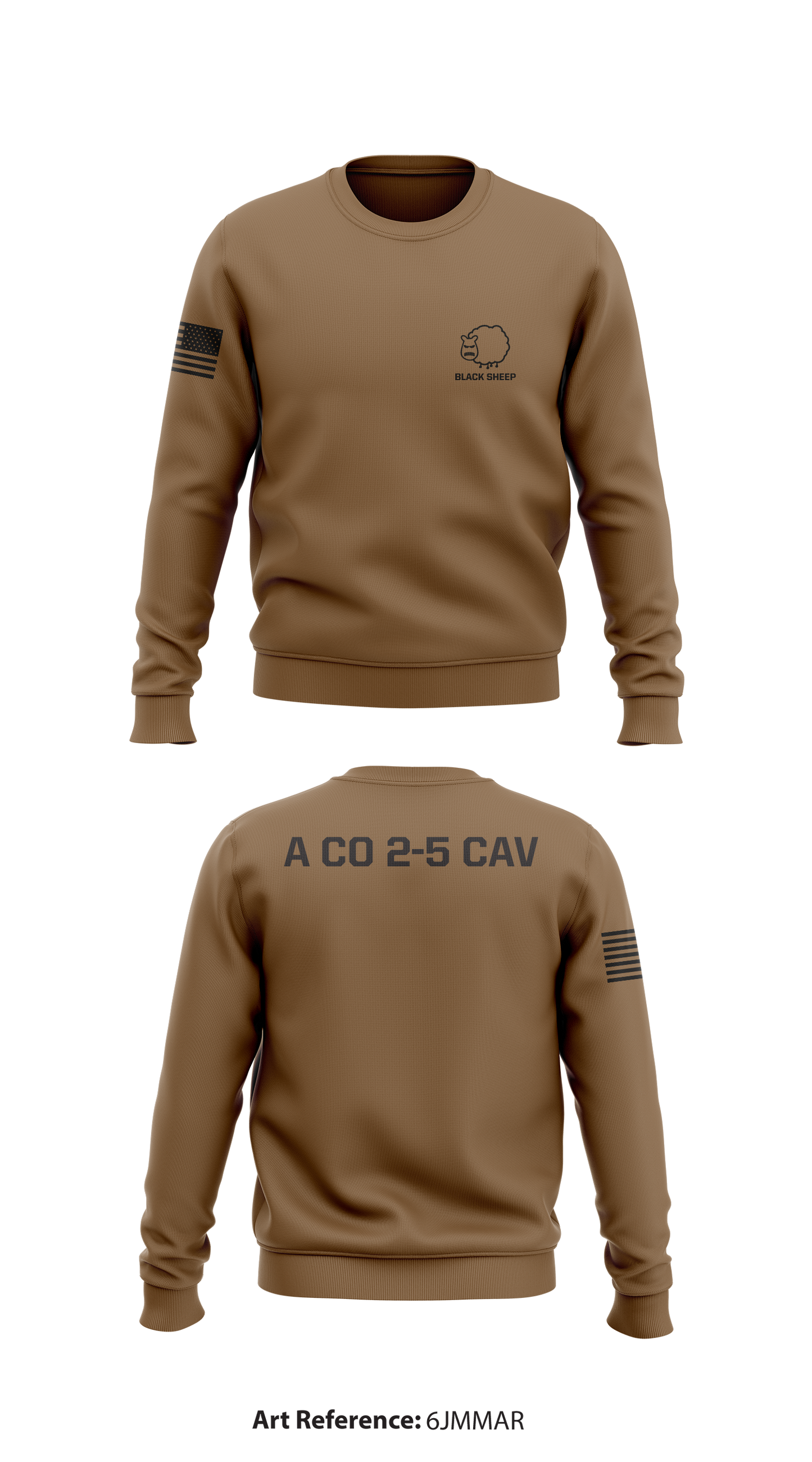 A Co 2-5 CAV  Store 1 Core Men's Crewneck Performance Sweatshirt - 6JMmaR