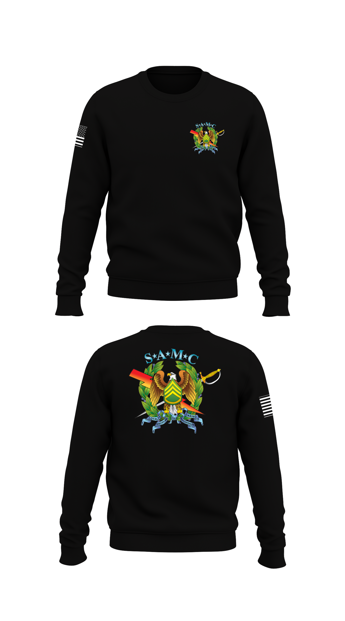 Sergeant Audie Murphy Association Store 1 Core Men's Crewneck Performance Sweatshirt - 35899777129