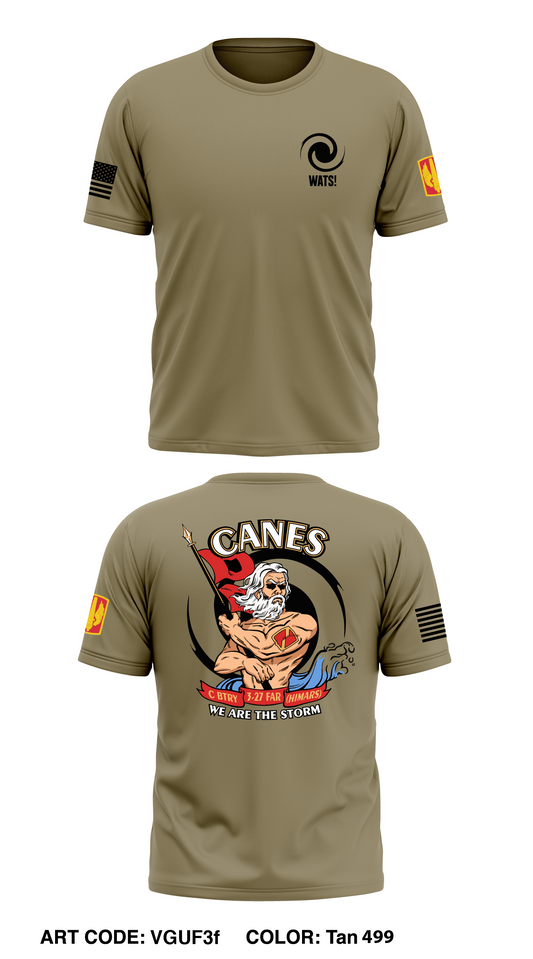 C BTRY / 3-27 FAR (HIMARS) Store 1 Core Men's SS Performance Tee - VGUF3f