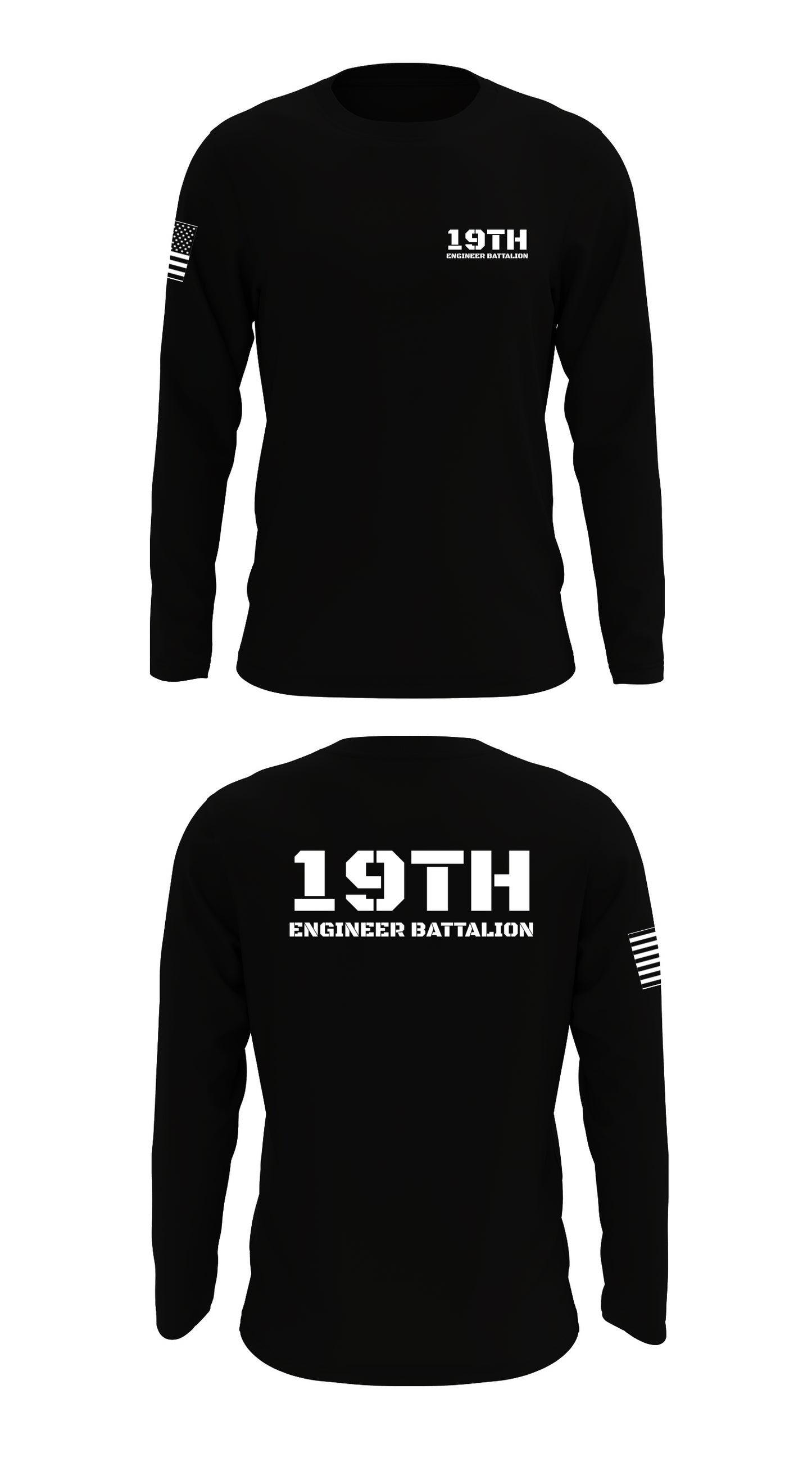 19th Engineer Battalion Store 1 Core Men's LS Performance Tee - 97453879074