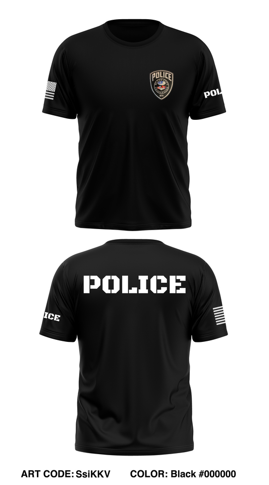 Bluff City Police Department Store 1 Core Men's SS Performance Tee - rYt4t2