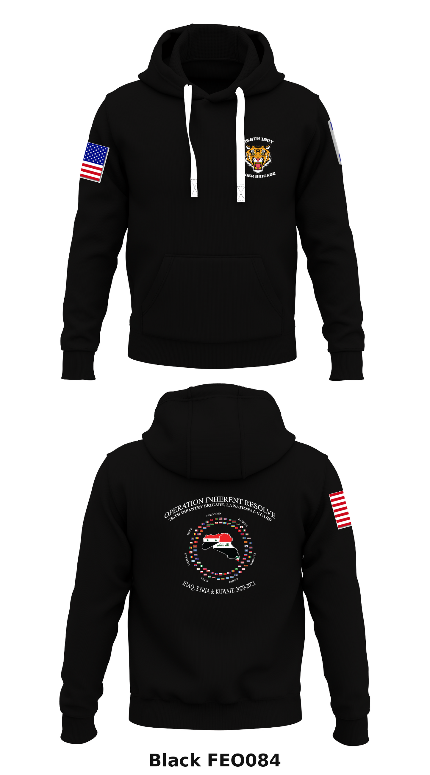 LANG 256th IBCT Store 1  Core Men's Hooded Performance Sweatshirt - FEO084