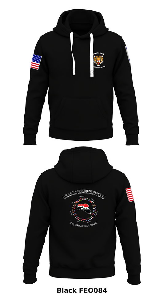 LANG 256th IBCT Store 1  Core Men's Hooded Performance Sweatshirt - FEO084