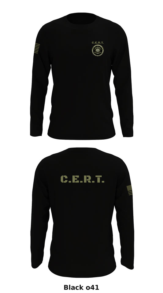 C.E.R.T. Store 1 Core Men's LS Performance Tee - o41