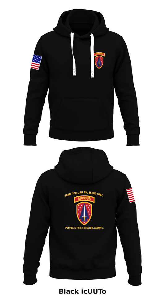 52nd TICO, 3rd BN, 353rd SFAC Store 1  Core Men's Hooded Performance Sweatshirt - icUUTo