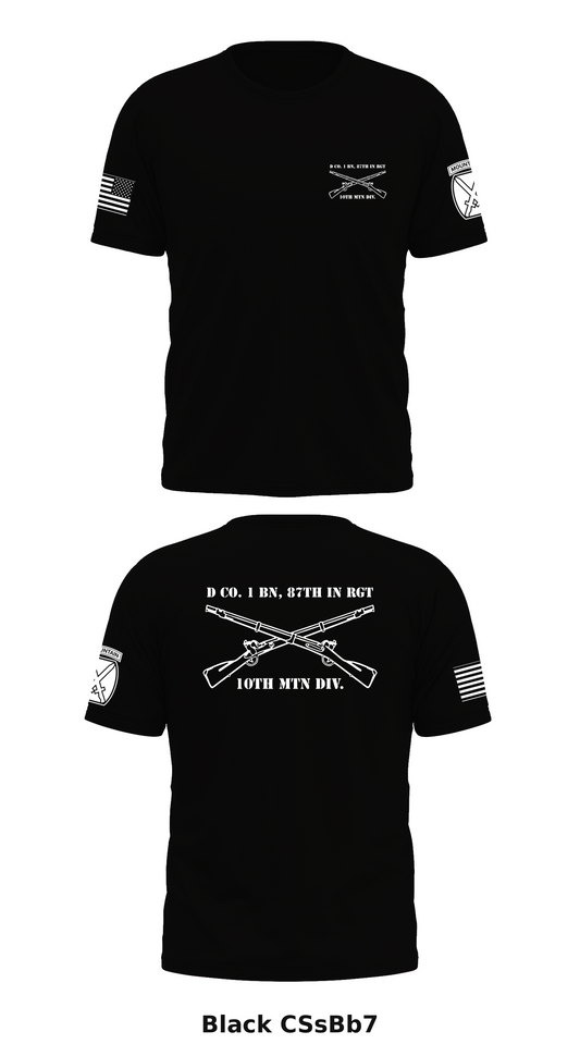 D Co. 1 bn, 87th in rgt, 10th mtn div. Store 1 Core Men's SS Performance Tee - CSsBb7