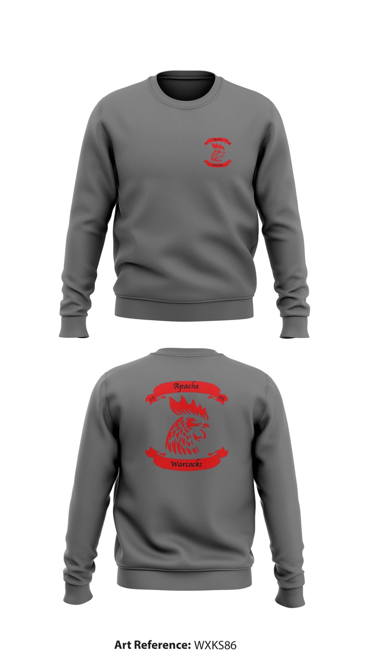 4-25  Store 1 Core Men's Crewneck Performance Sweatshirt - wxKs86