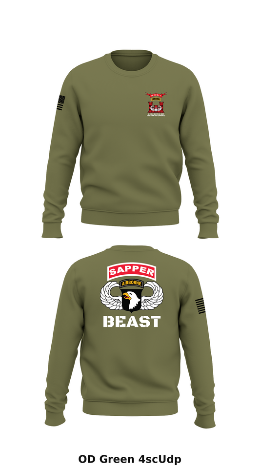 A CO 2 BSTB 2 BCT 101 ABN DIV (AASLT) Store 1 Core Men's Crewneck Performance Sweatshirt - 4scUdp