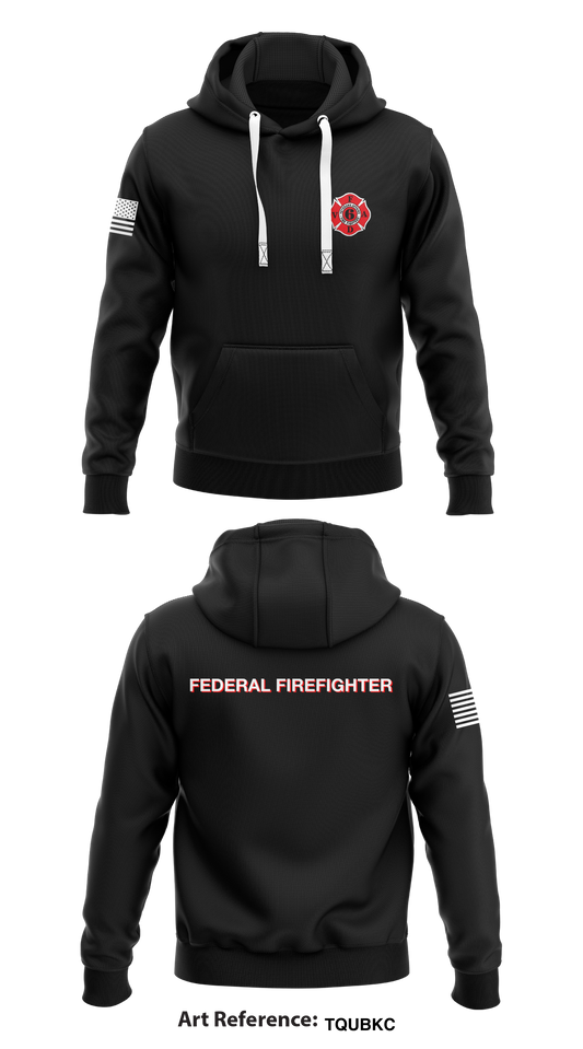 Veteran Affairs Fire Department-Bath, NY Store 1  Core Men's Hooded Performance Sweatshirt - TQUBKC