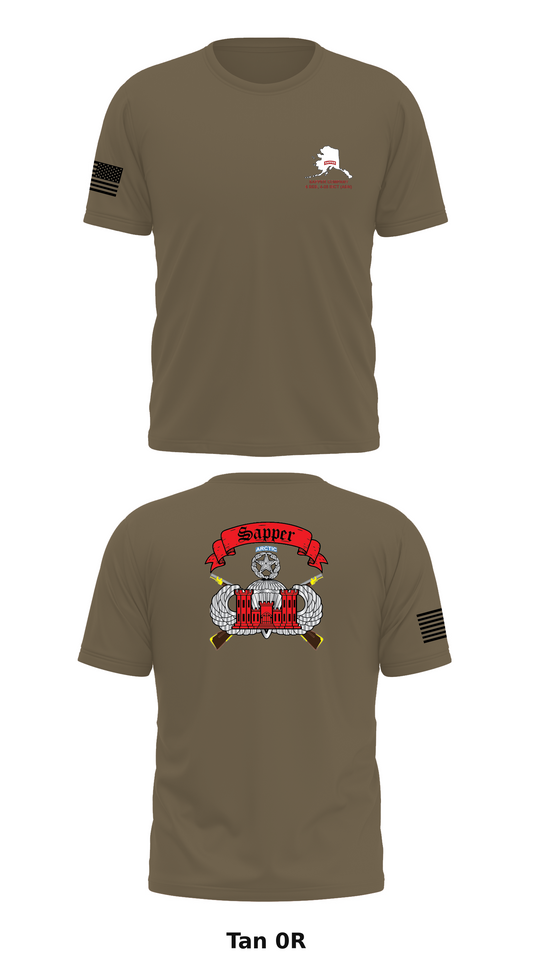 Sapper Company, 6th BEB, 4-25 IBCT (ABN) Store 2 Core Men's SS Performance Tee - 0R]