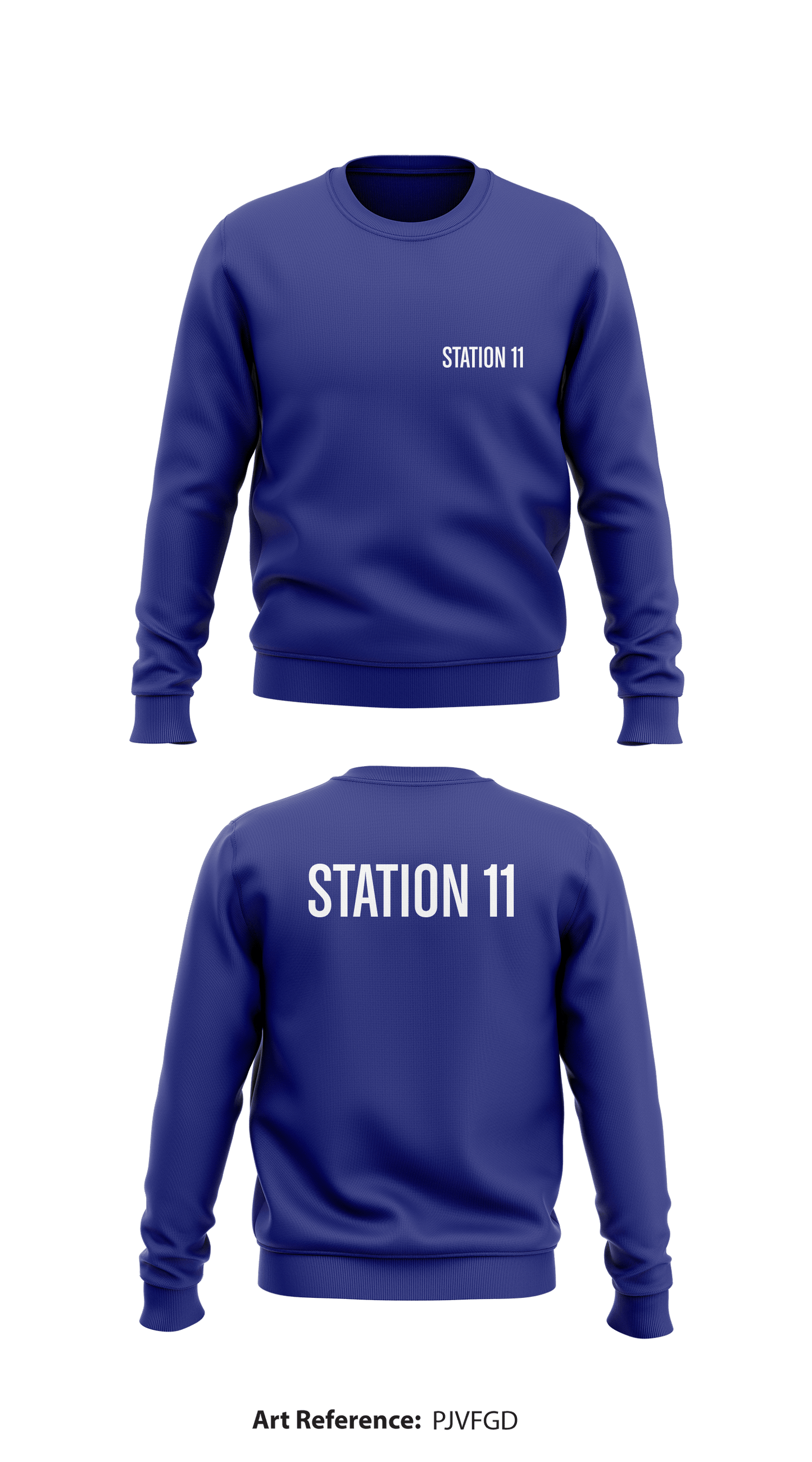 Station 11 Store 1 Core Men's Crewneck Performance Sweatshirt - PJvFGD