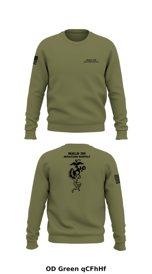 MALS 36 Aviation Supply Store 1 Core Men's Crewneck Performance Sweatshirt - qCFhHf