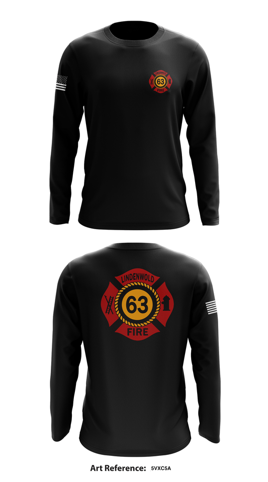 Lindenwold Fire Dept. Store 1 Core Men's LS Performance Tee - 5VXc5A