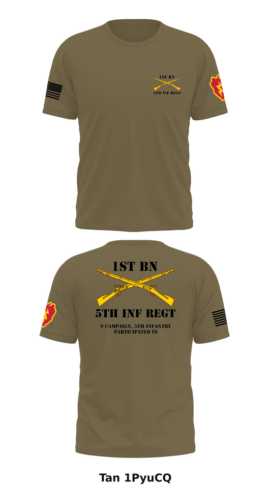 1st BN 5th INF REGT Store 1 Core Men's SS Performance Tee - 1PyuCQ