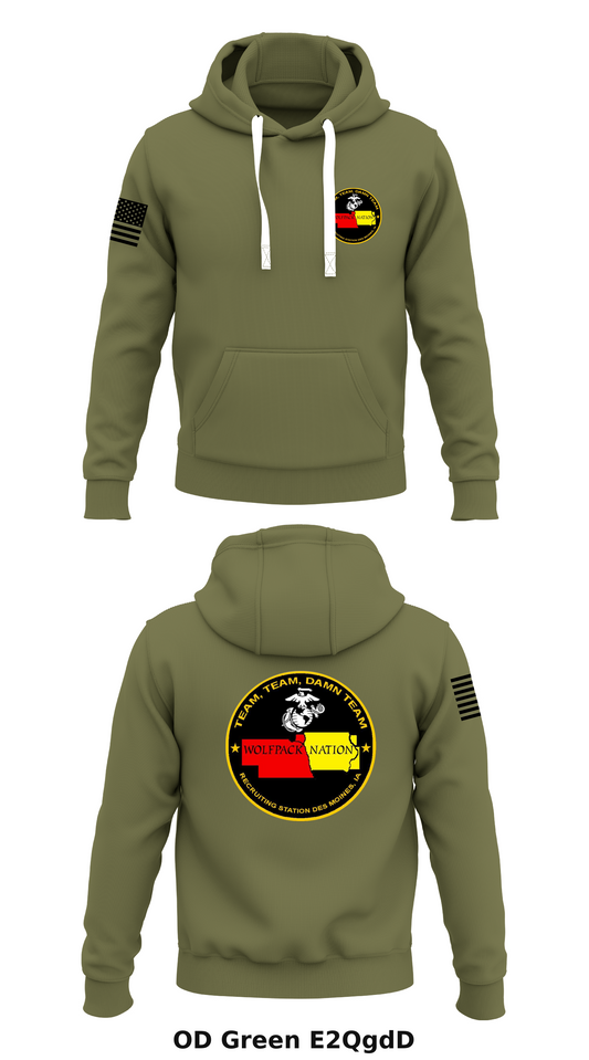 Recruiting Station Des Moines Store 1  Core Men's Hooded Performance Sweatshirt - E2QgdD