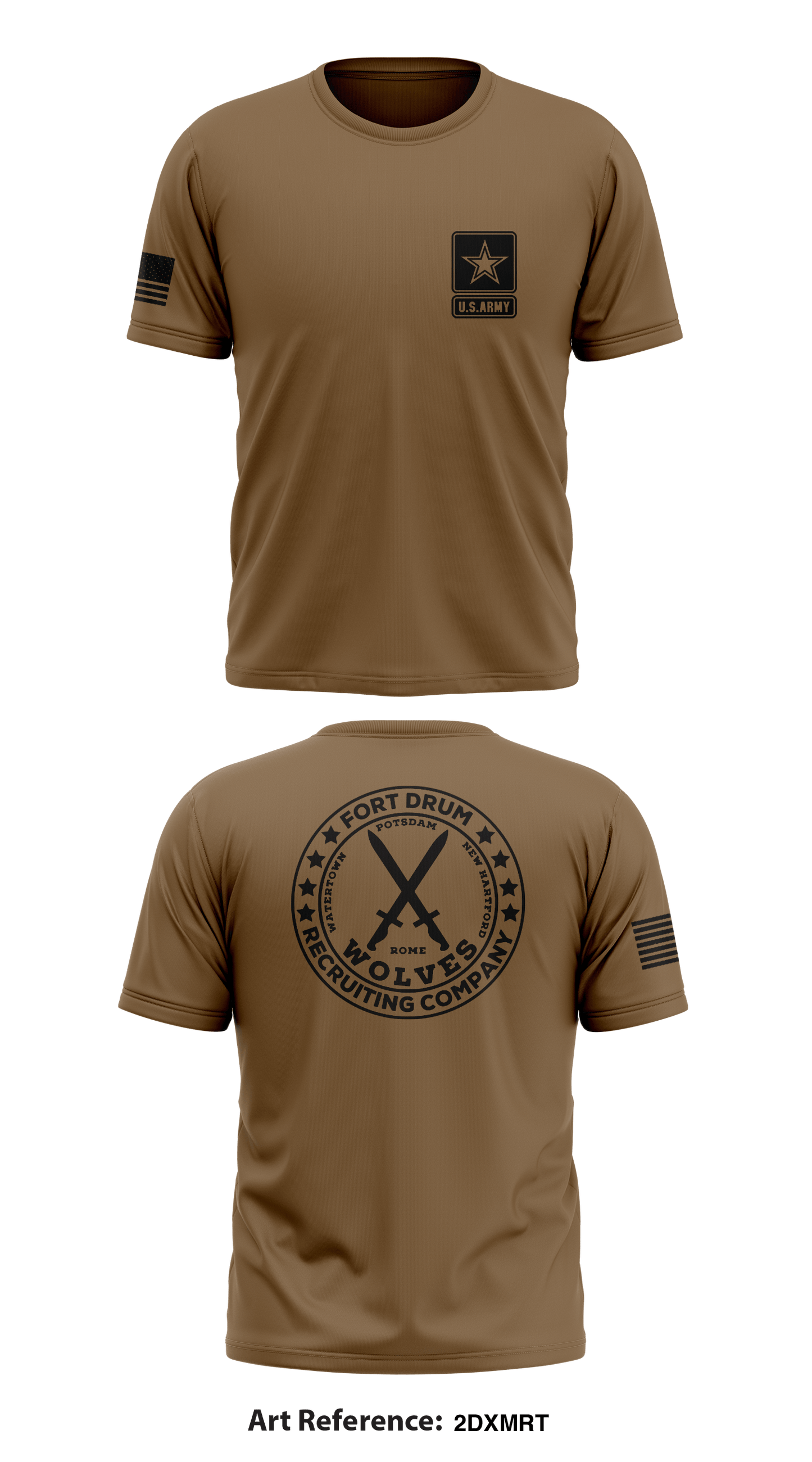 Fort Drum Recruiting Company Store 1 Core Men's SS Performance Tee - 2DXmrT