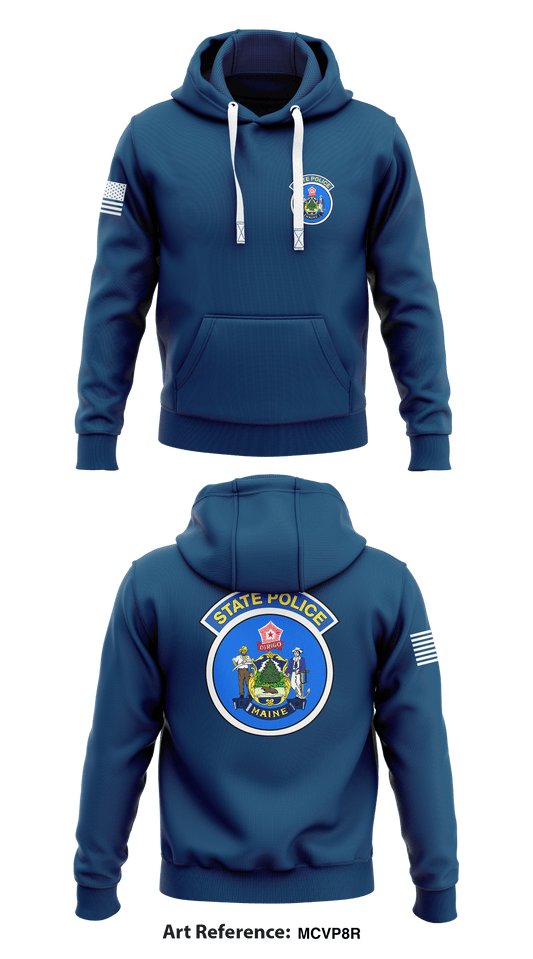 Maine State Police Store 1  Core Men's Hooded Performance Sweatshirt - mCVP8R