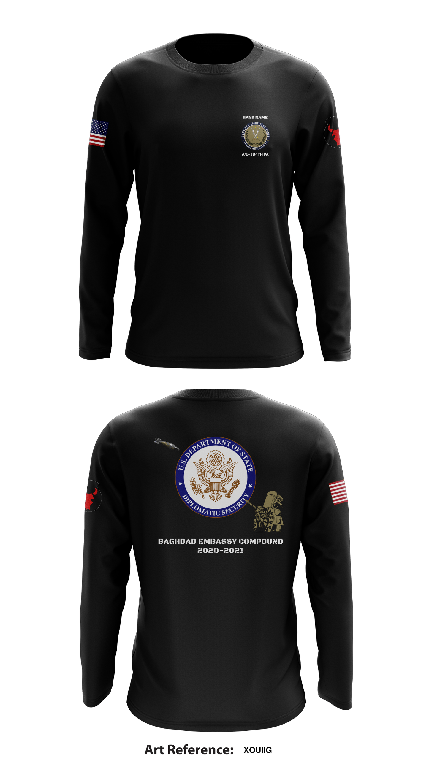 Alpha Battery 1-194th FA Store 1 Core Men's LS Performance Tee - XouIig