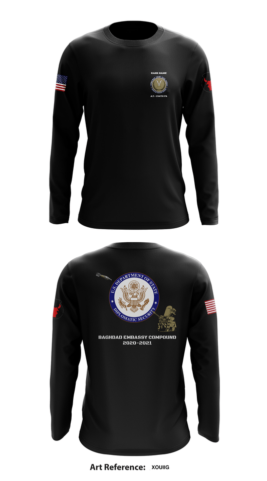 Alpha Battery 1-194th FA Store 1 Core Men's LS Performance Tee - XouIig