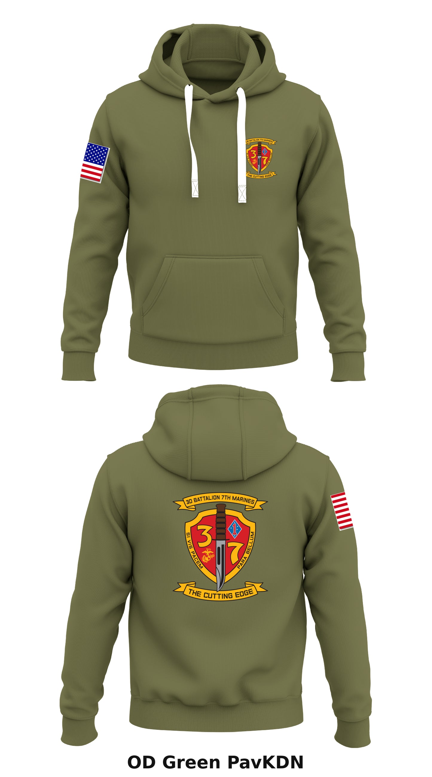 L Co 3 ben 7th Marines Store 1  Core Men's Hooded Performance Sweatshirt - PavKDN