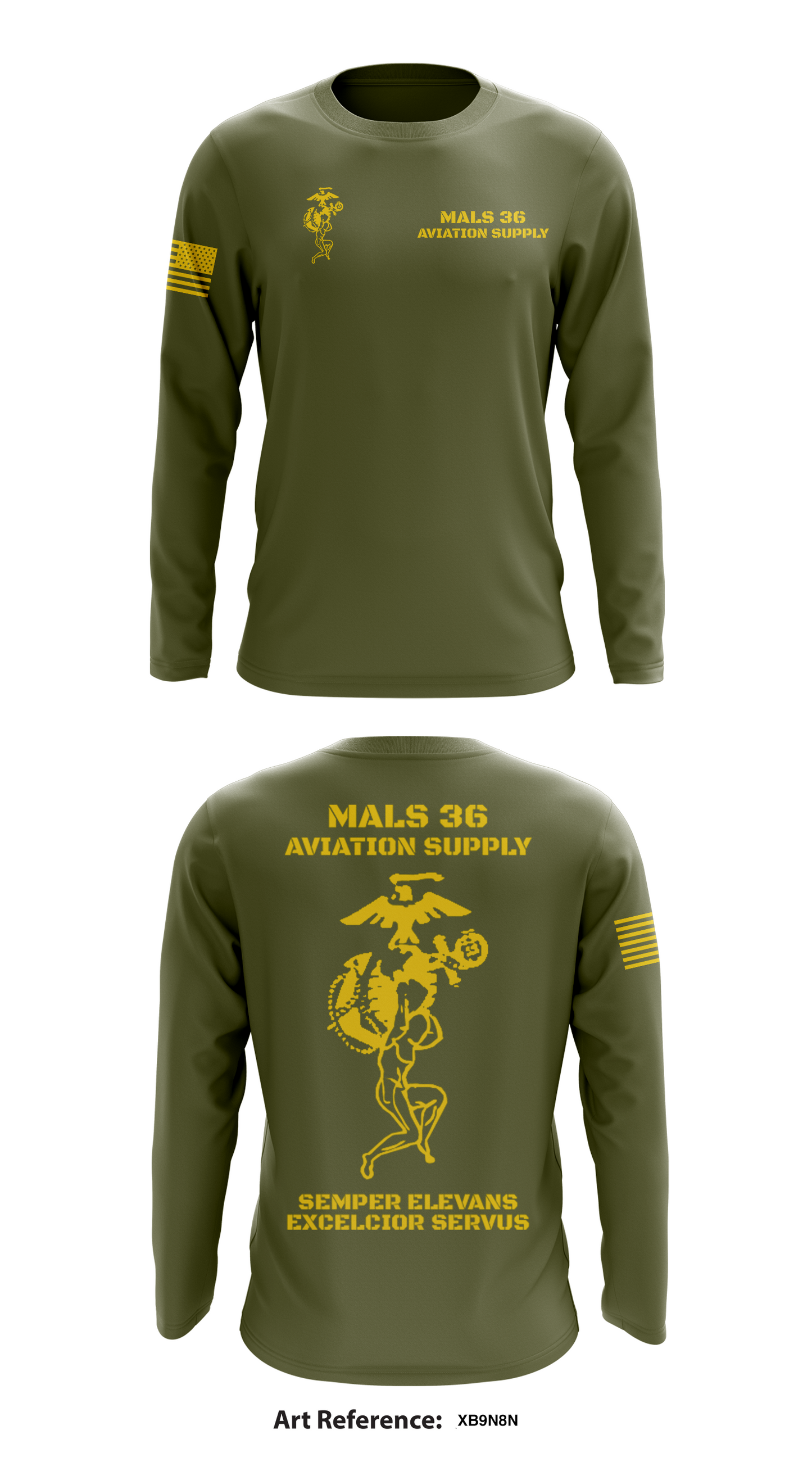 MALS 36 Aviation Supply Store 1 Core Men's LS Performance Tee - Xb9N8N