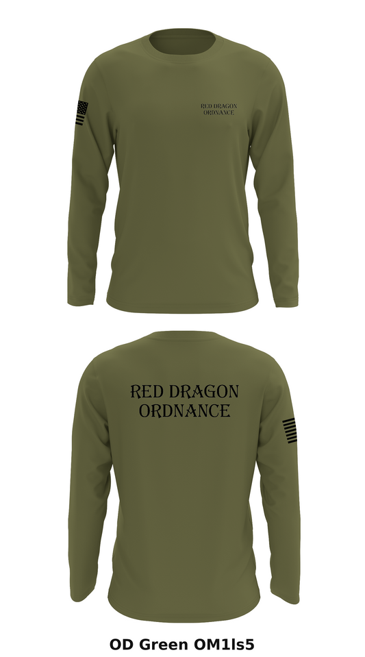 Red Dragon Ordnance  Store 1 Core Men's LS Performance Tee - OM1ls5
