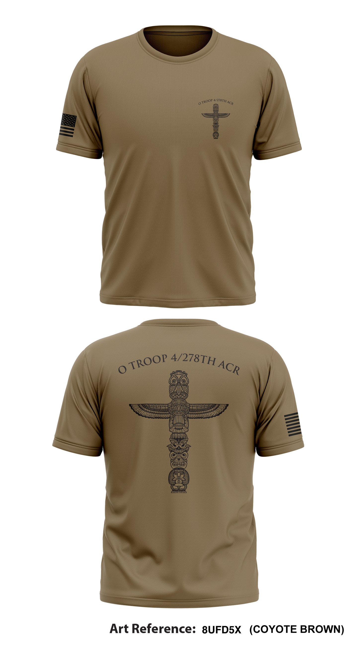 O Troop 4/278th ACR Store 1 Core Men's SS Performance Tee - 8uFD5x