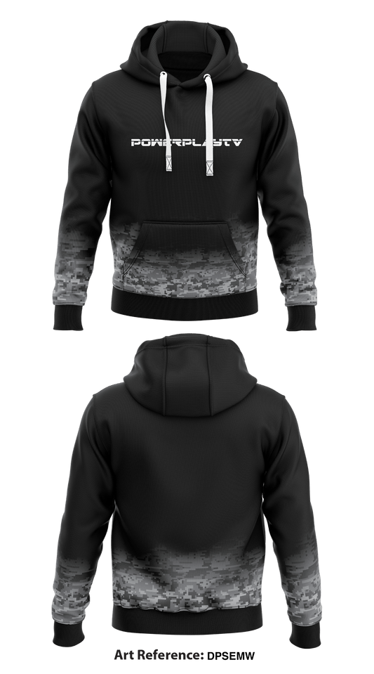 POWERPLAYTV Store 1  Core Men's Hooded Performance Sweatshirt - DpSemw