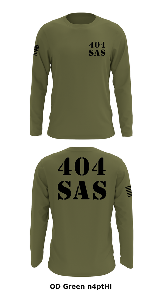404 SAS Store 1 Core Men's LS Performance Tee - n4ptHl
