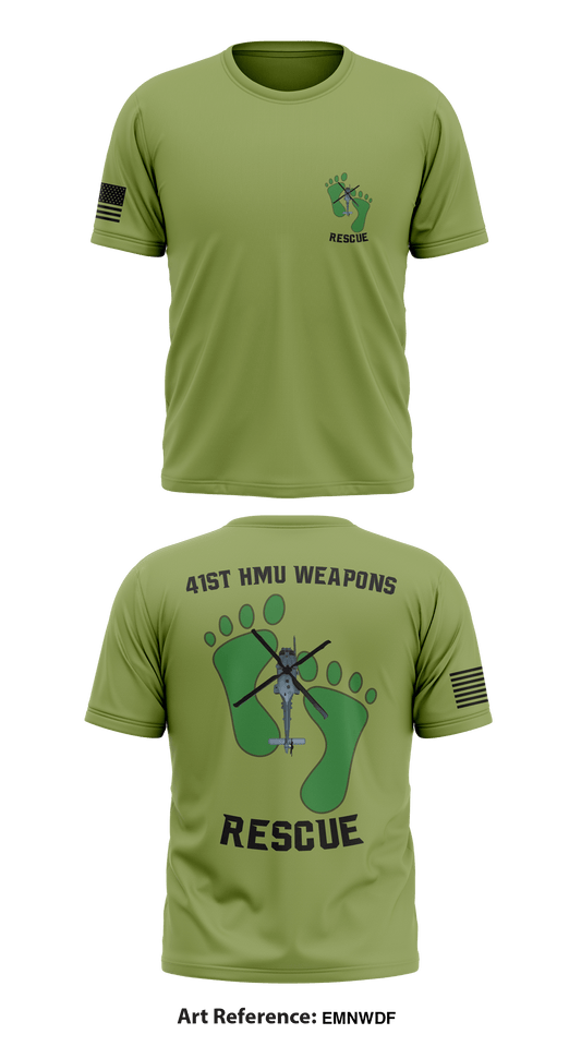 41st HMU Weapons  Store 1 Core Men's SS Performance Tee - EmnwDF