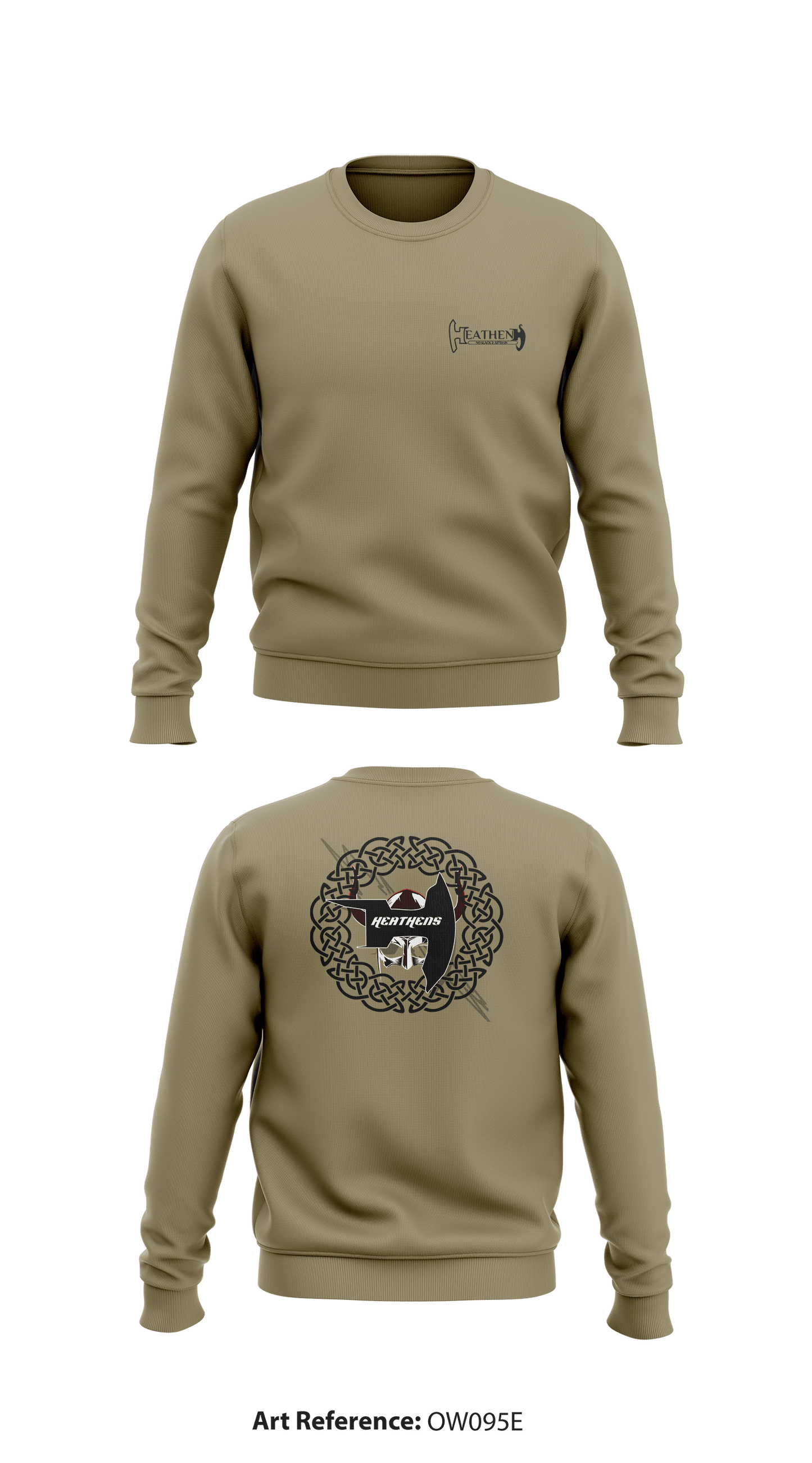 Heathens, DEMON Co, 2-327th IN Store 1 Core Men's Crewneck Performance Sweatshirt - ow095e