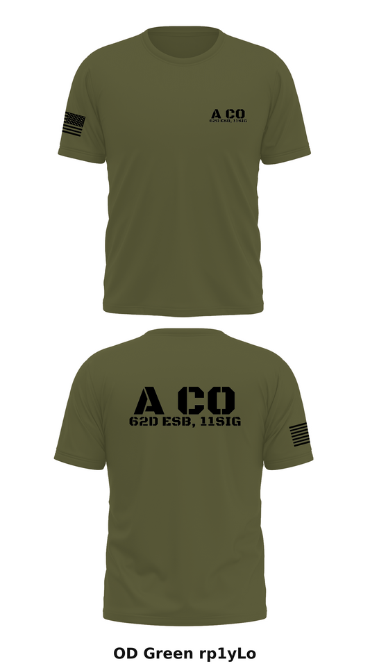 A Co, 62D ESB, 11SIG Store 1 Core Men's SS Performance Tee - rp1yLo