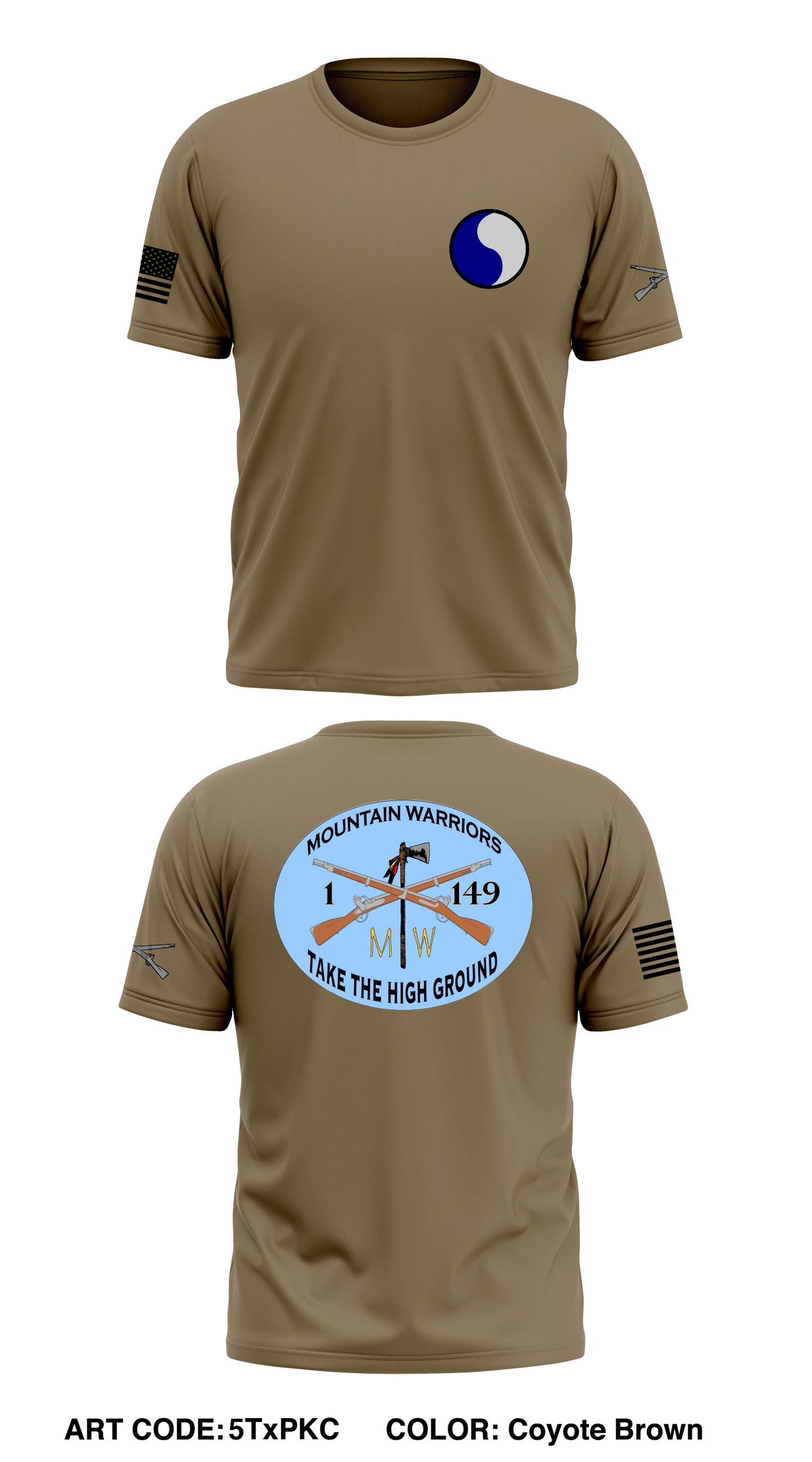 C Co 1/149th Infantry  Store 1 Core Men's SS Performance Tee - 5TxPKC
